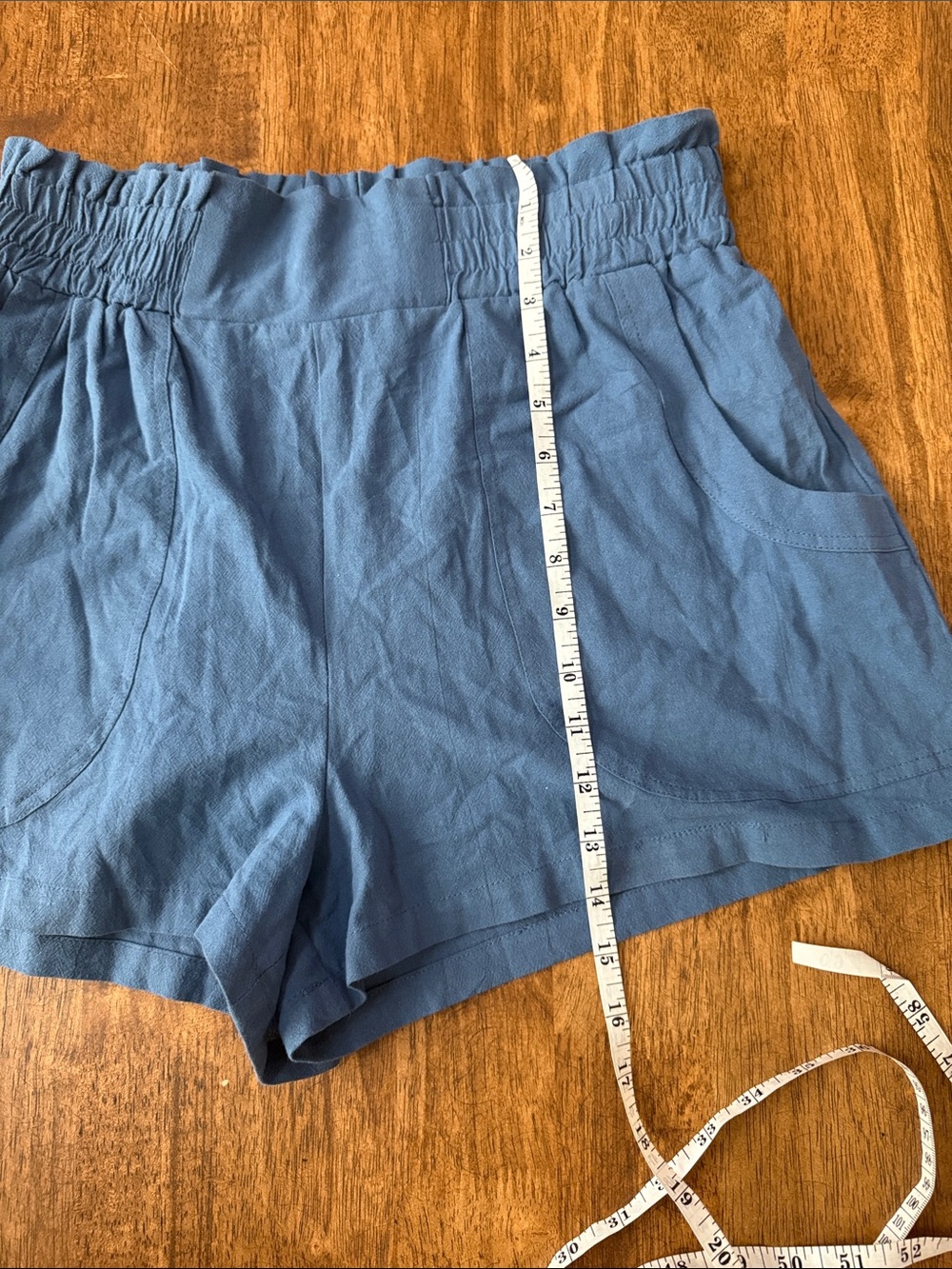 Navy High-Waist Women’s Shorts Size M - Picture 5 of 6